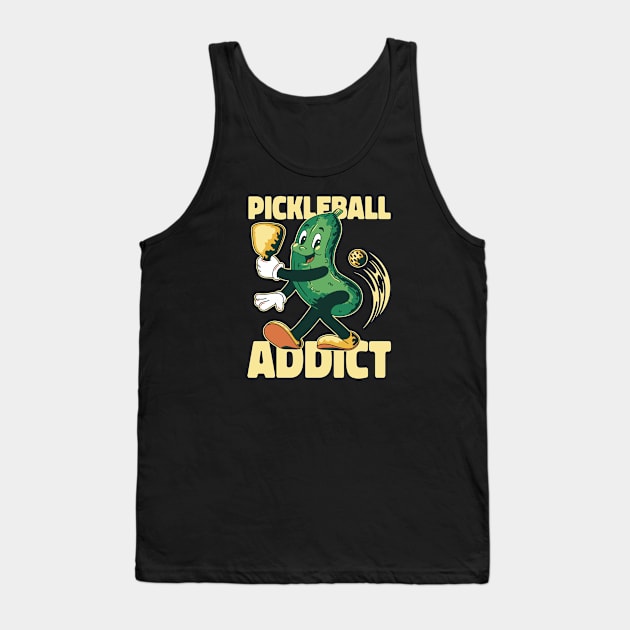 Pickling it up on the Court: Pickleball Addict Tank Top by Life2LiveDesign